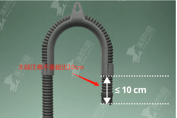 上排水洗衣机应该怎么放置排水管